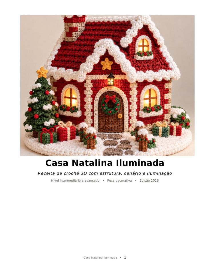 Capa da Casa Natalina Iluminada